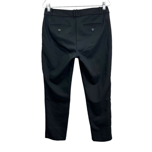 Liz Claiborne Chino Pants Stretch Tapered Pockets Flat Front Black Women Size 6 - Picture 5 of 6